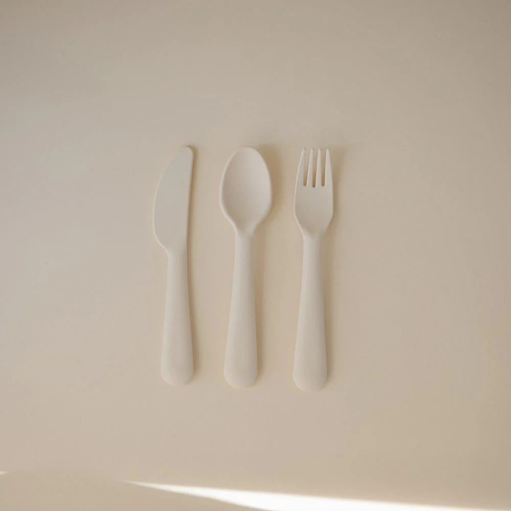 Conjunto de Talheres Colher Garfo e Faca Ivory - Image 2