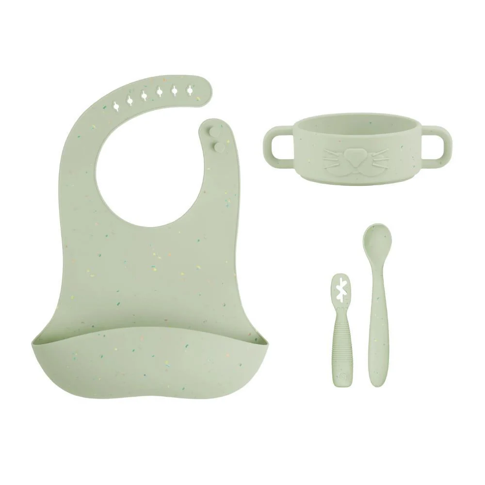 Conjunto Primeiras Refeições em Silicone Babymoov Mini Arty