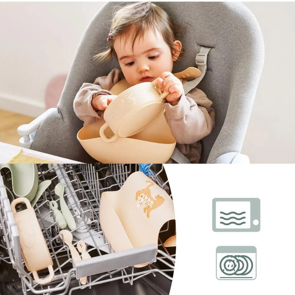 Conjunto Primeiras Refeições em Silicone Babymoov Mini Roar - Image 4
