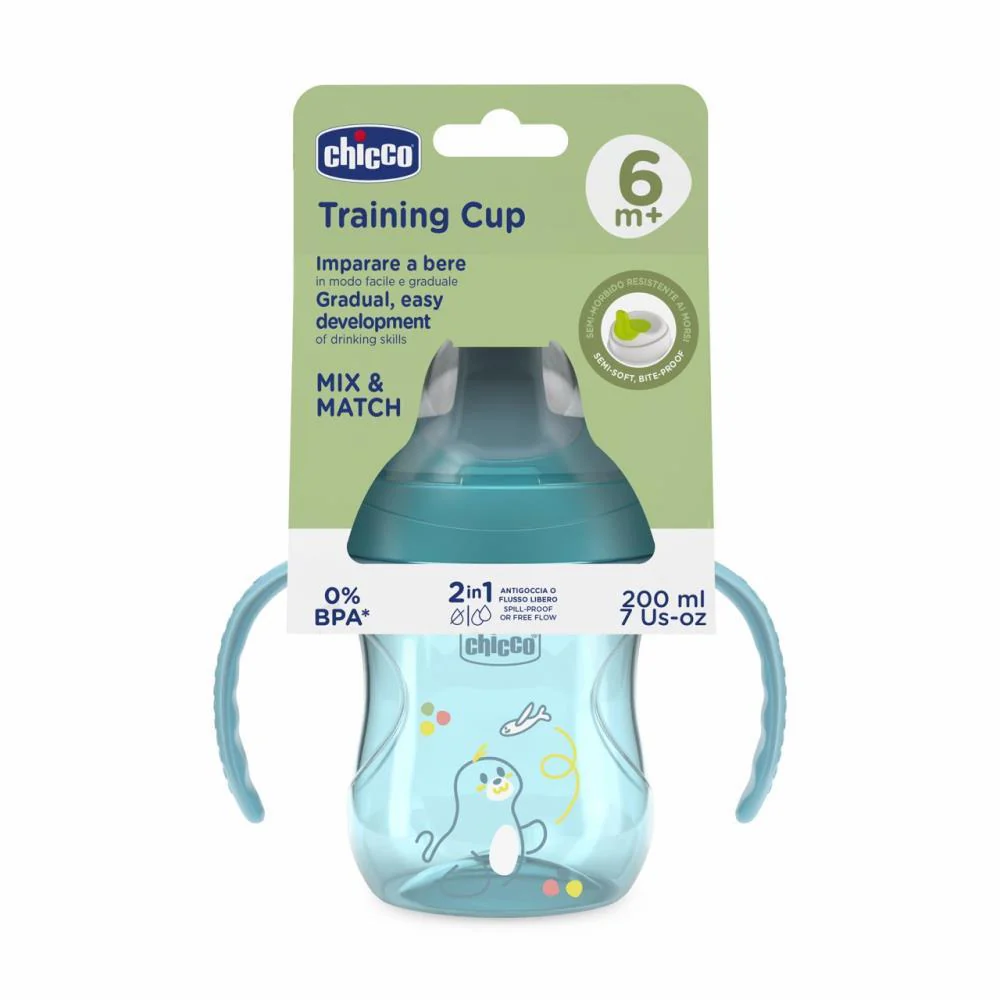Copo de Aprendizagem Chicco 6m+ Azul - Image 2