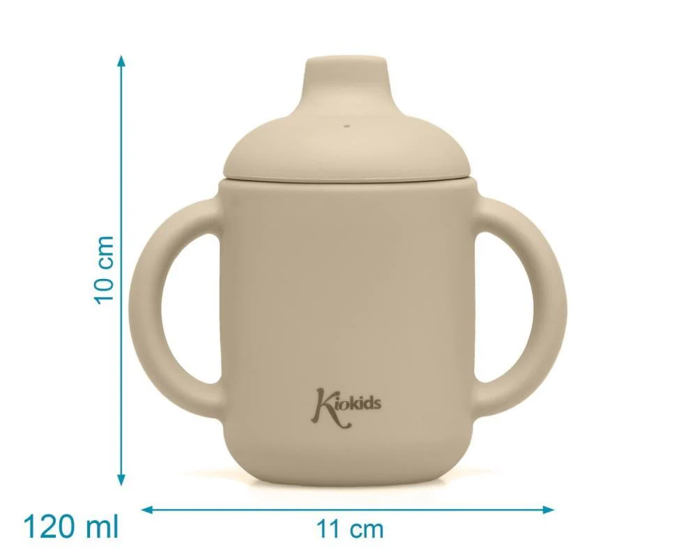 Copo de Aprendizagem com Asas em Silicone Bege 120 ml - Image 4