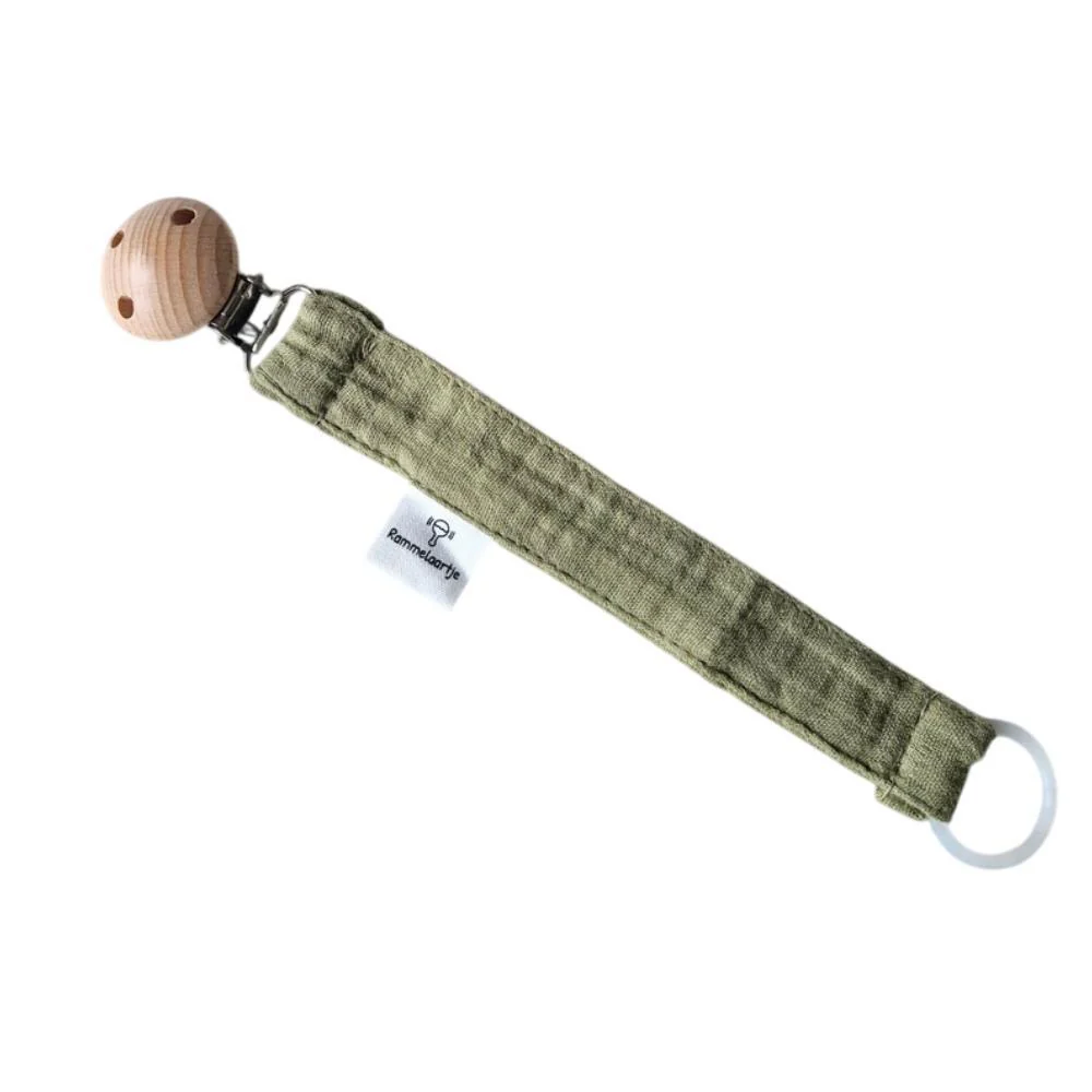 Corrente para Chupeta em Algodão Rammelaartje Army