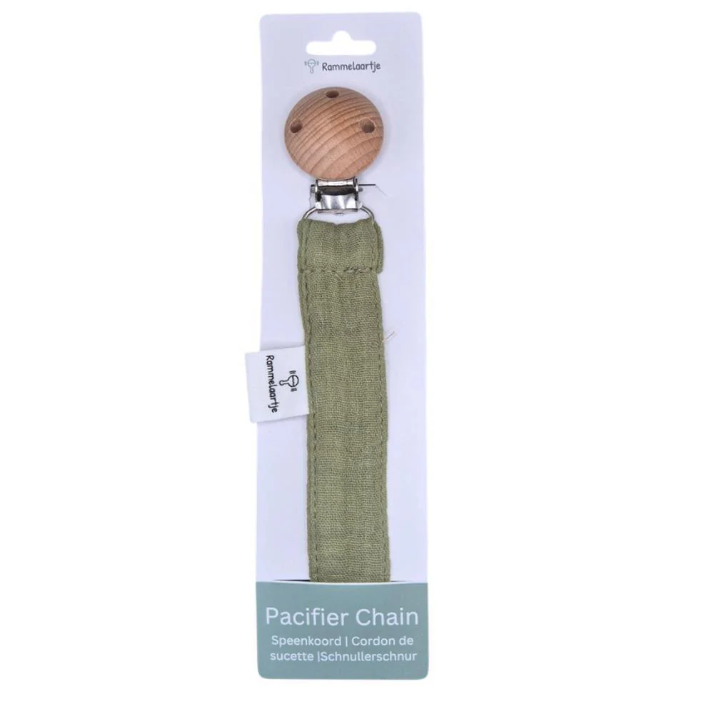 Corrente para Chupeta em Algodão Rammelaartje Army - Image 2
