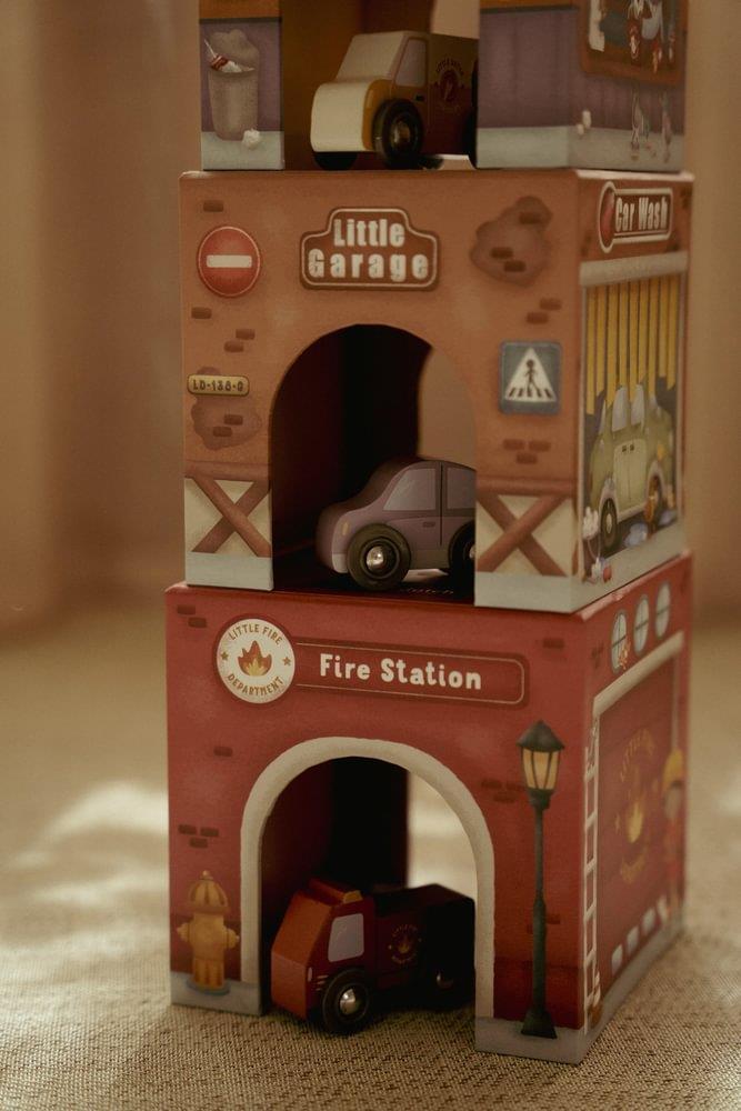 Cubos Empilháveis com 6 Carros Little Dutch - Image 10
