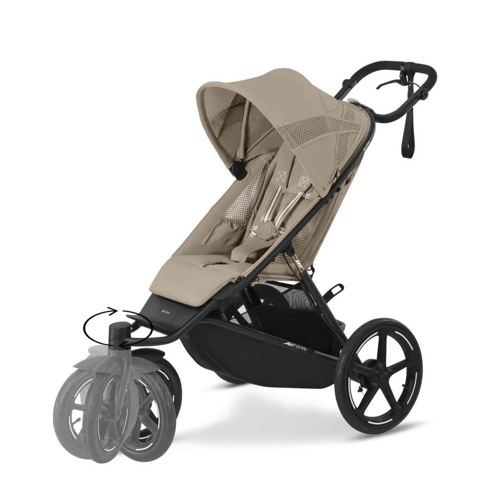 Carrinho Cybex Avi Spin BLK Almond Beige - Image 6
