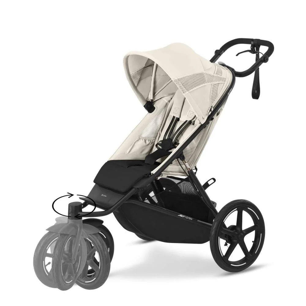 Carrinho Cybex Avi Spin BLK Seashell Beige - Image 6