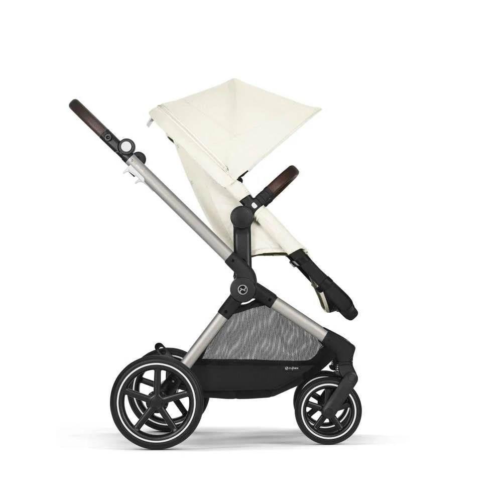 Carrinho Cybex Eos Lux 2 em 1 TPE Seashell Beige - Chassis Taupe - Image 5