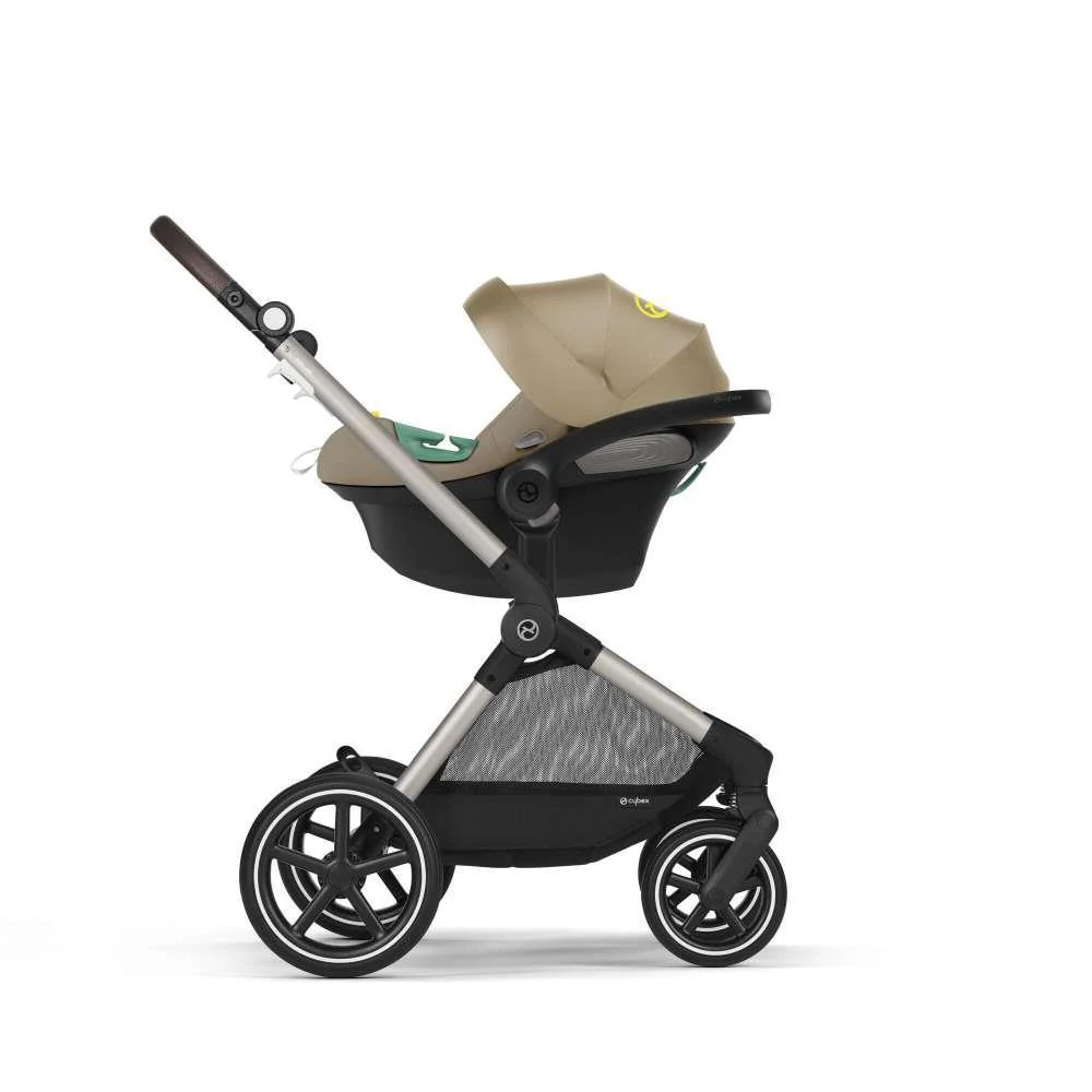 Carrinho Cybex Eos Lux 2 em 1 TPE Seashell Beige - Chassis Taupe - Image 8