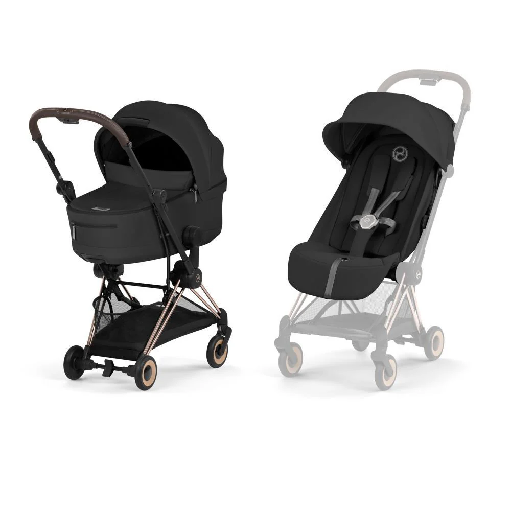 Cybex Platinum Coya Comfort Rosegold Sepia Black