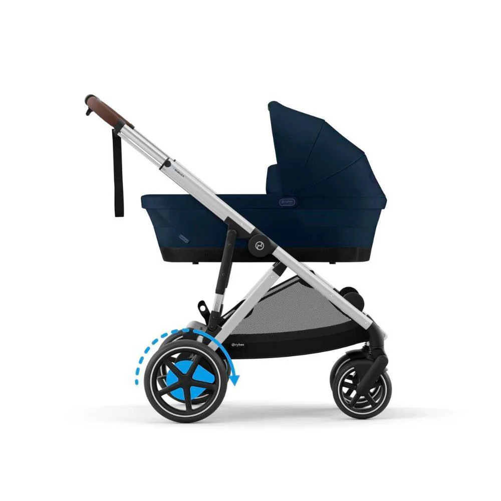 Carrinho Cybex e-Gazelle S SLV Ocean Blue - Chassis Prateado - Image 5