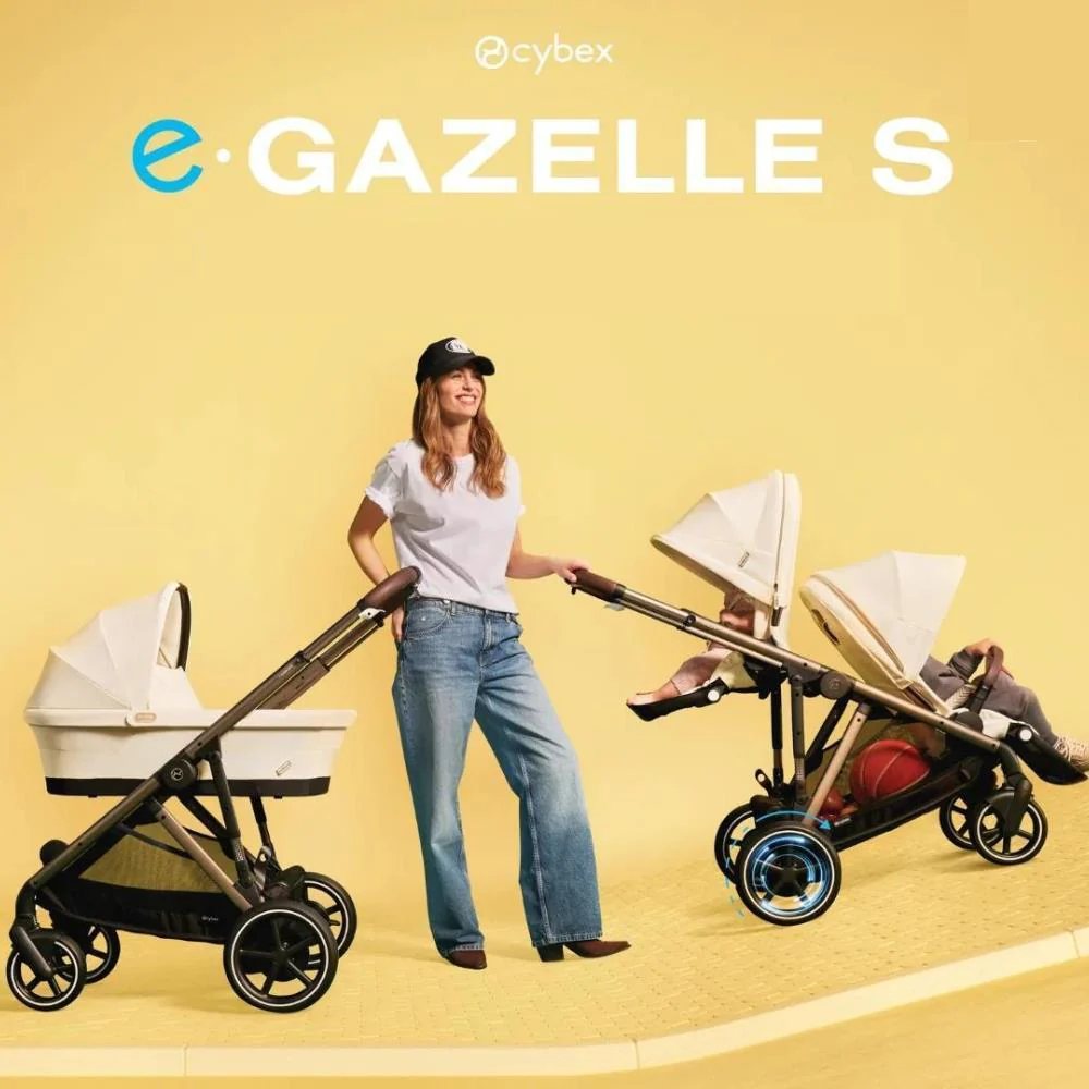 Carrinho Cybex e-Gazelle S TPE Stormy Blue - Chassis Taupe - Image 13