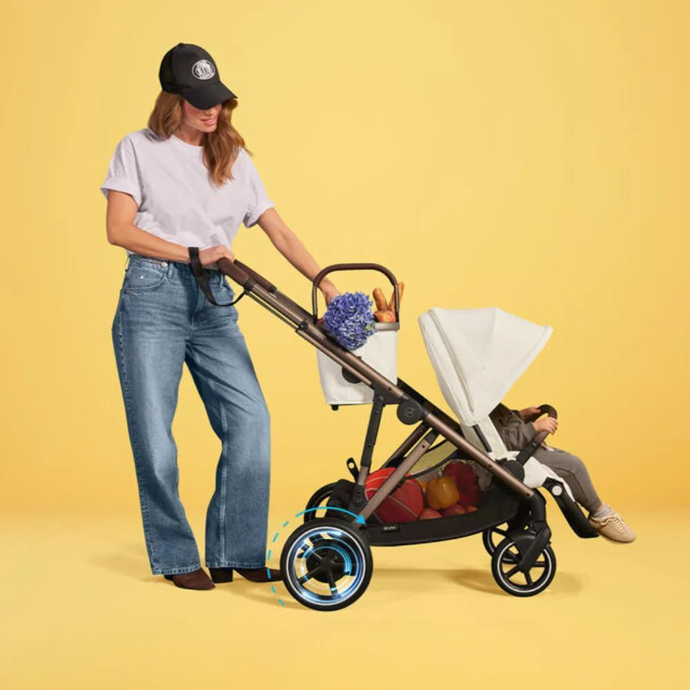 Carrinho Cybex e-Gazelle S TPE Almond Beige - Chassis Taupe - Image 12