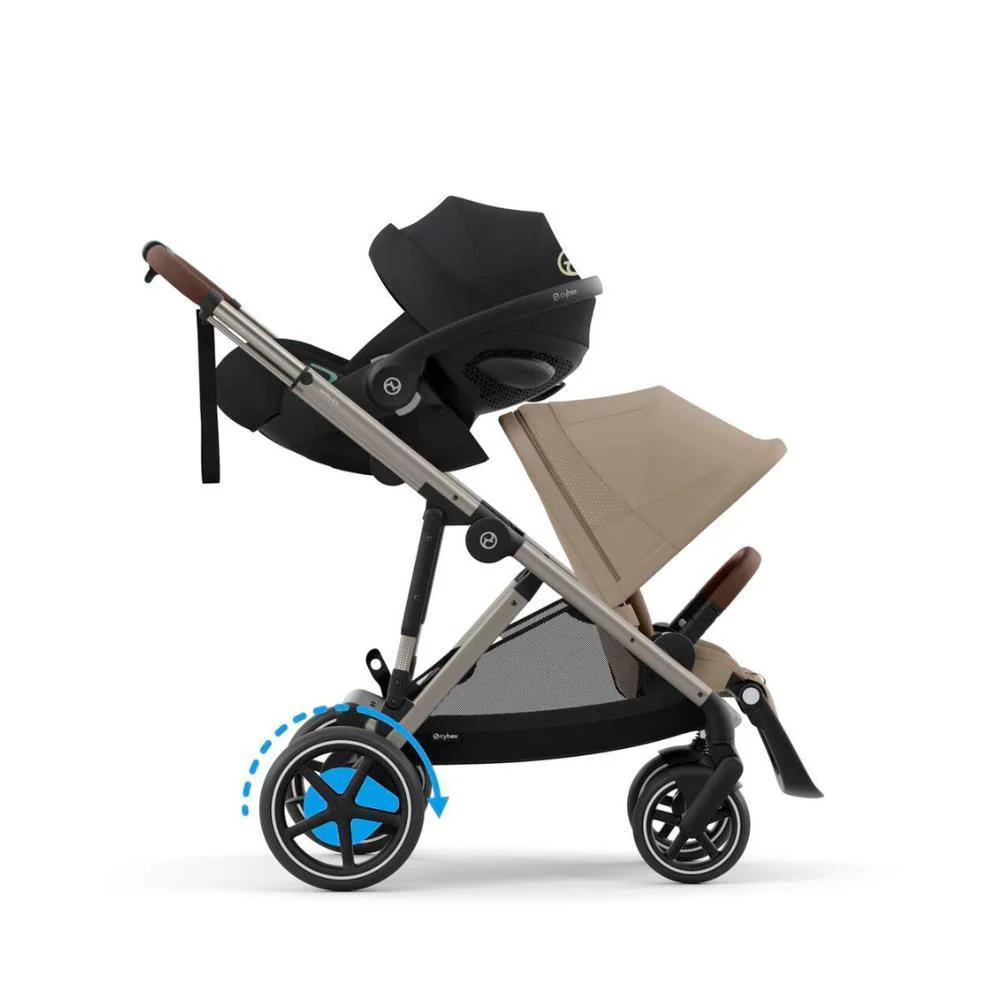 Carrinho Cybex e-Gazelle S TPE Almond Beige - Chassis Taupe - Image 7