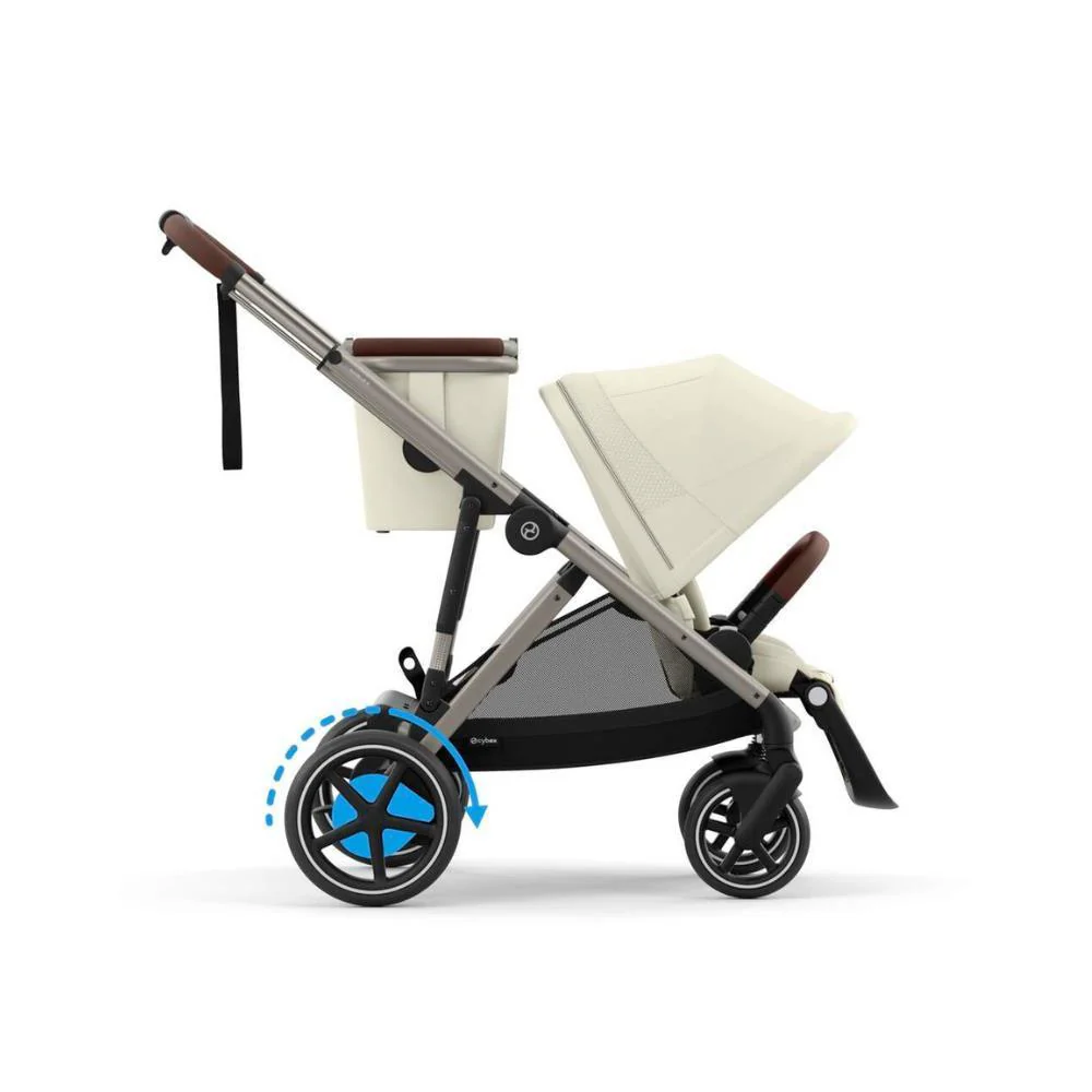 Carrinho Cybex e-Gazelle S TPE Seashell Beige - Chassis Taupe - Image 2