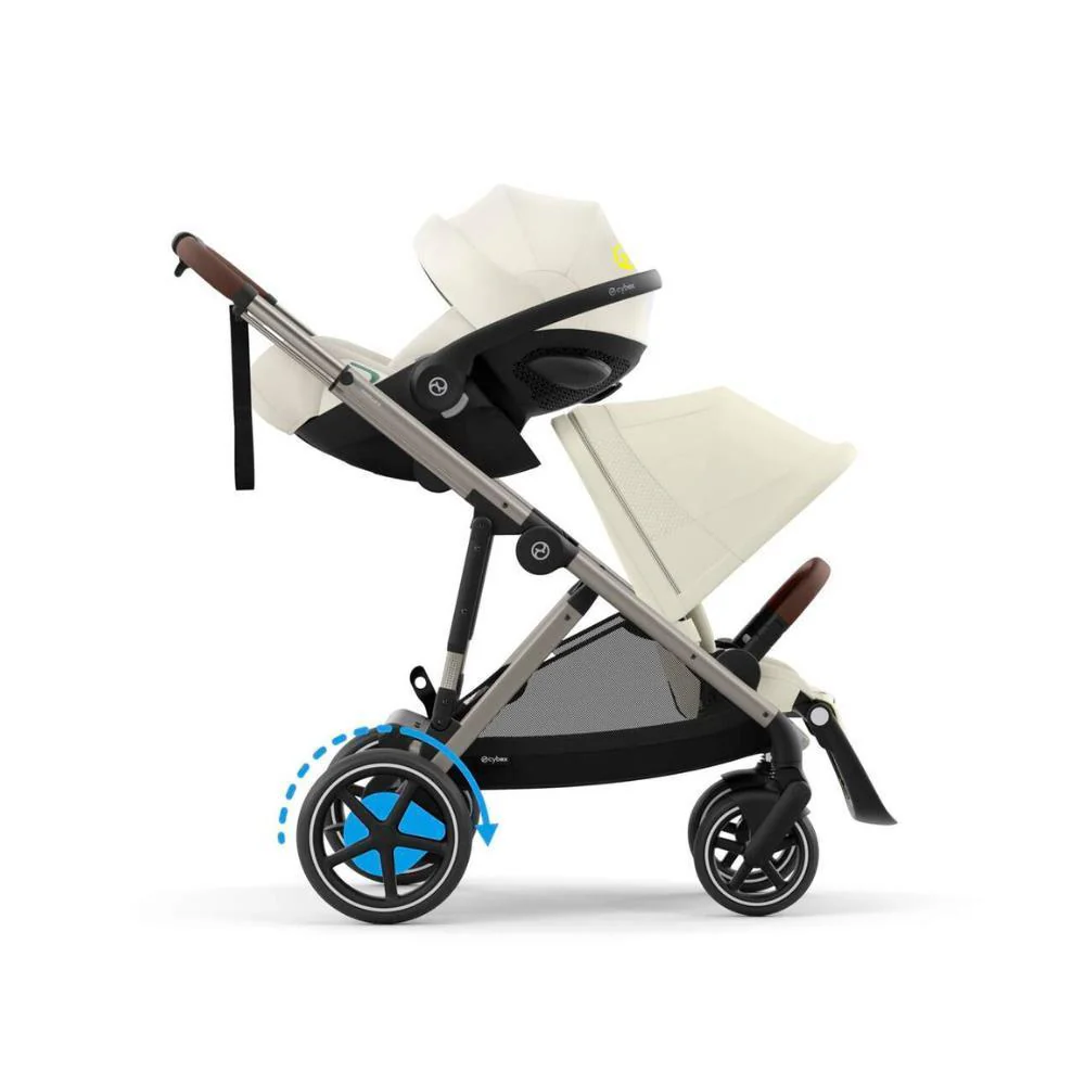 Carrinho Cybex e-Gazelle S TPE Seashell Beige - Chassis Taupe - Image 6
