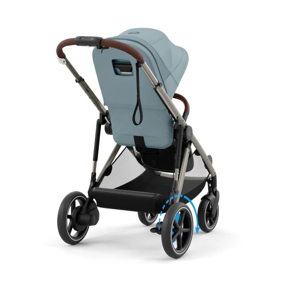 Carrinho Cybex e-Gazelle S TPE Stormy Blue - Chassis Taupe - Image 3
