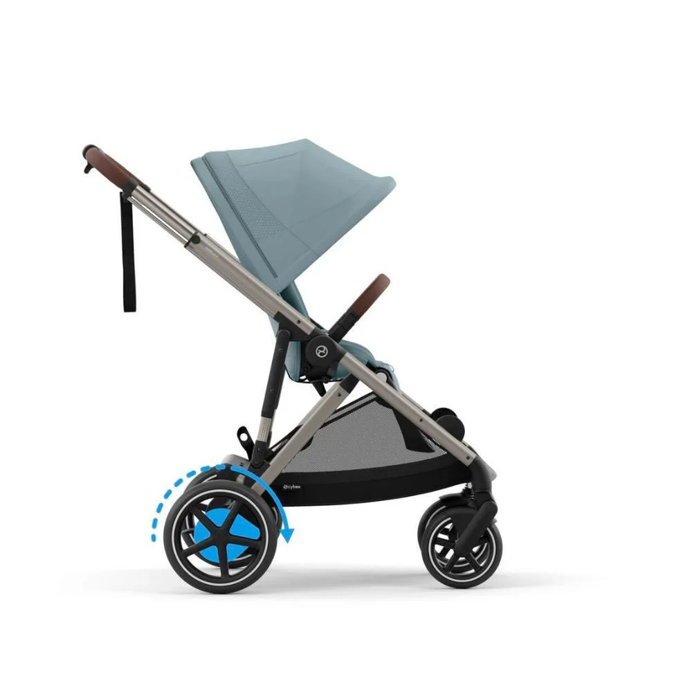 Carrinho Cybex e-Gazelle S TPE Stormy Blue - Chassis Taupe - Image 4