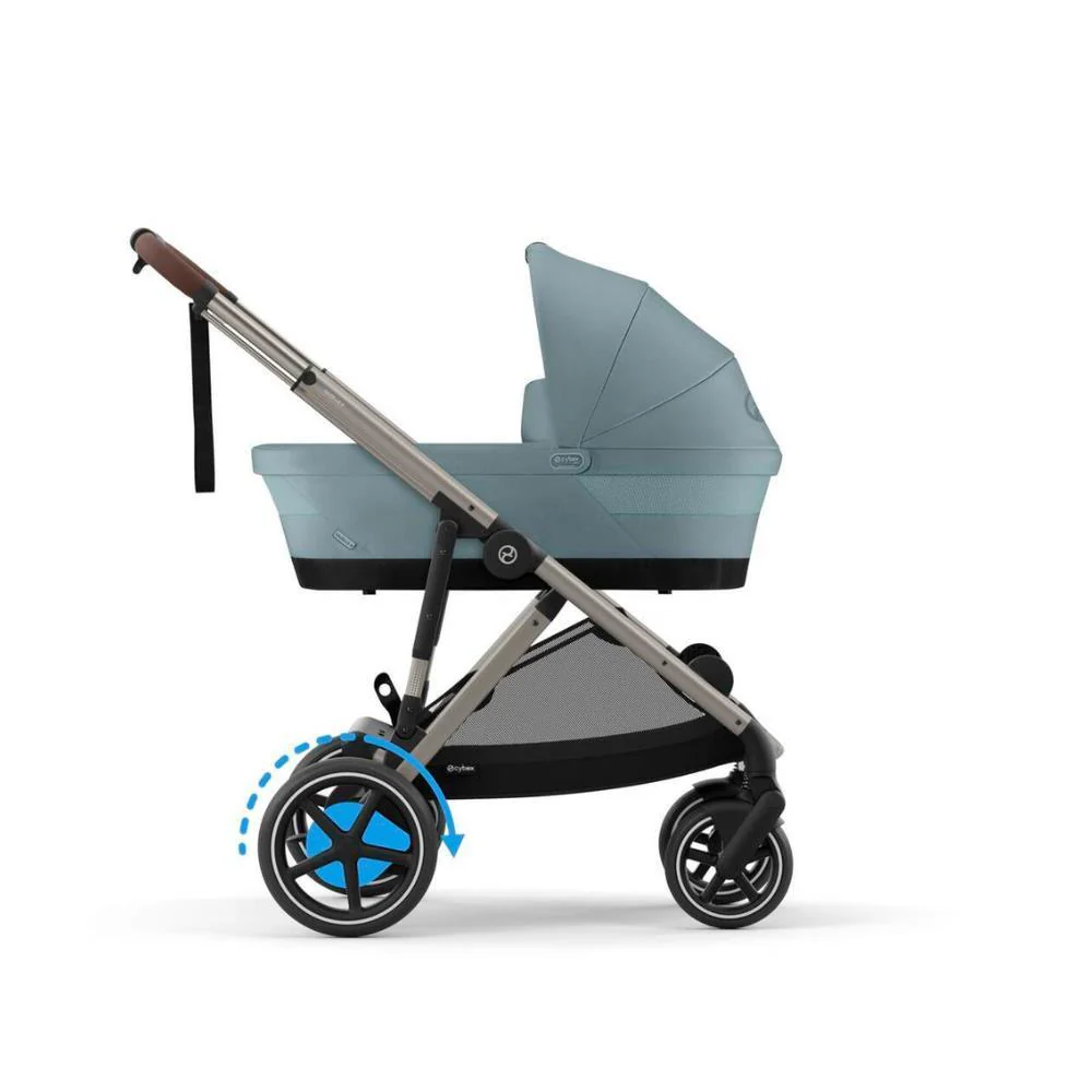 Carrinho Cybex e-Gazelle S TPE Stormy Blue - Chassis Taupe - Image 5