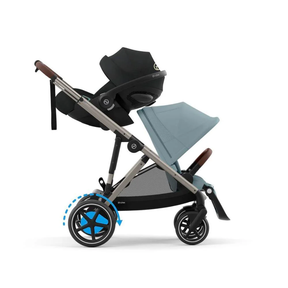 Carrinho Cybex e-Gazelle S TPE Stormy Blue - Chassis Taupe - Image 7