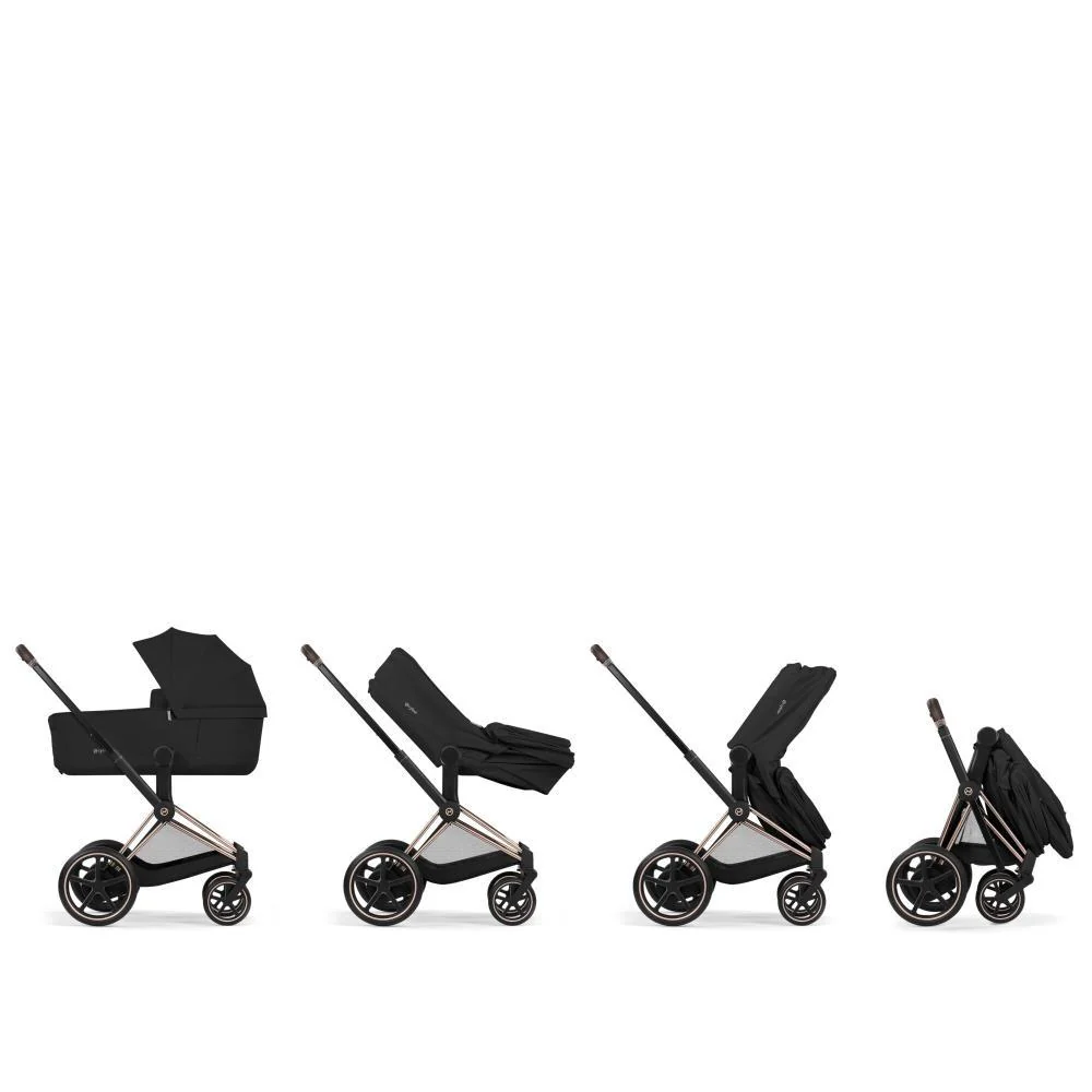 Cybex Platinum e-Priam Comfort Matt Black Coconut Brown - Image 2