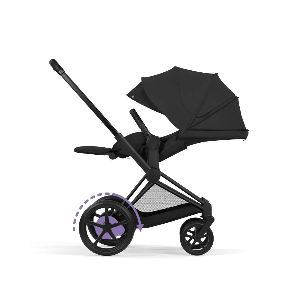 Cybex Platinum e-Priam Comfort Matt Black Sepia Black - Image 3
