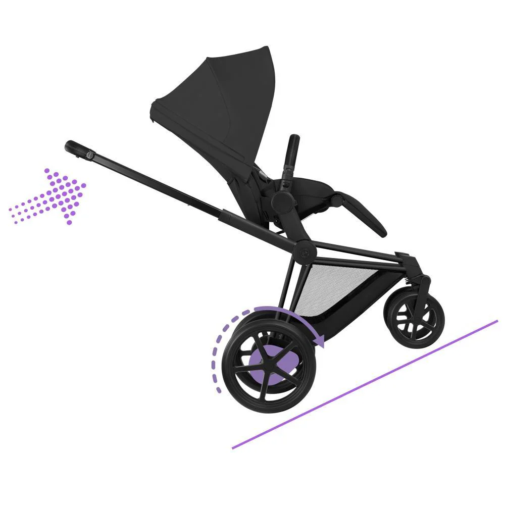 Cybex Platinum e-Priam Comfort Matt Black Sepia Black - Image 4
