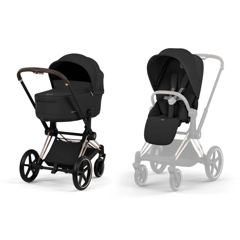 Cybex Platinum Priam Comfort Rosegold Sepia Black