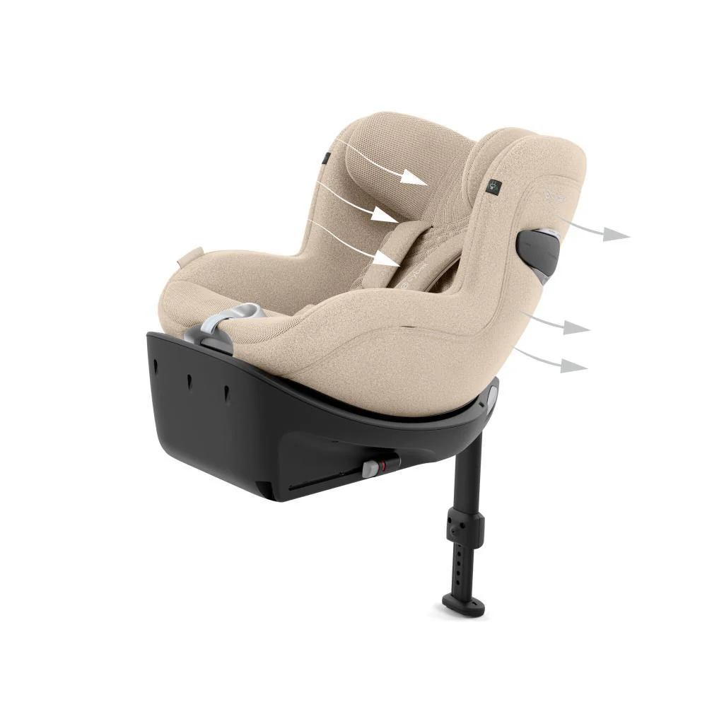 Cybex Sirona Ti i-Size Plus Cozy Beige 40-105cm - Image 4
