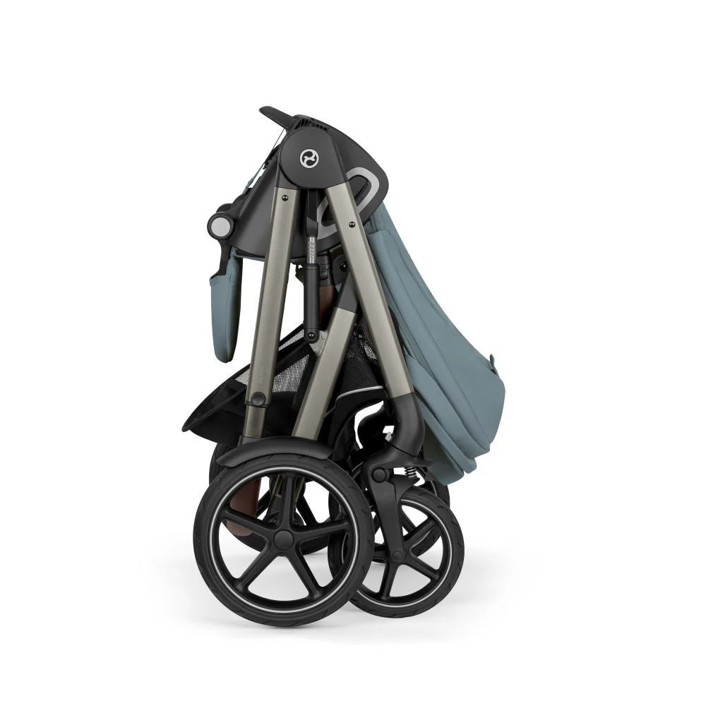 Carrinho Cybex Talos S Lux Stormy Blue - Chassis Taupe - Image 6