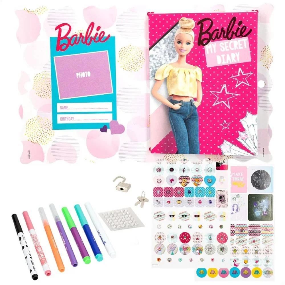 Diário Secreto Barbie com Marcadores e Autocolantes - Image 2
