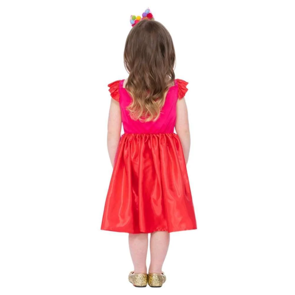 Disfarce Rainbow Kingdom Vestido Rosa 3-4 Anos - Image 3