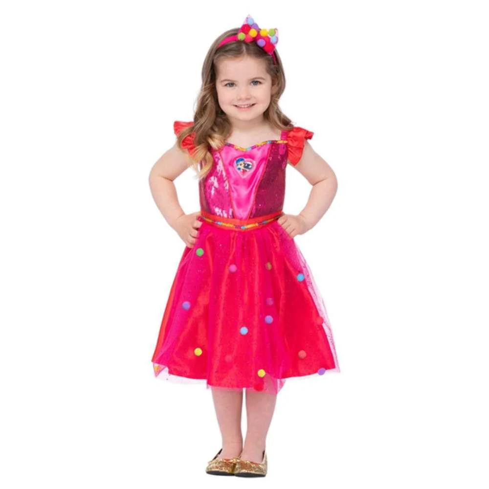 Disfarce Rainbow Kingdom Vestido Rosa 3-4 Anos - Image 4
