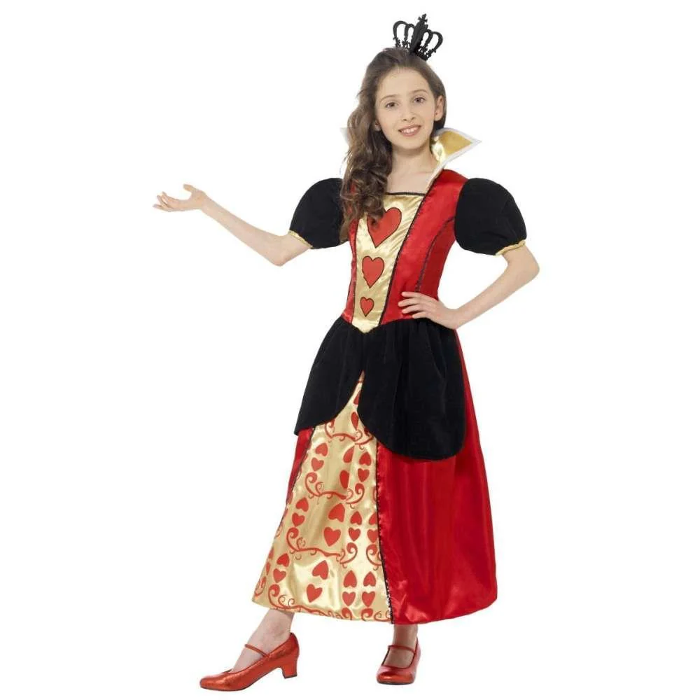 Disfarce Rainha de Copas Vermelho 4-6 Anos