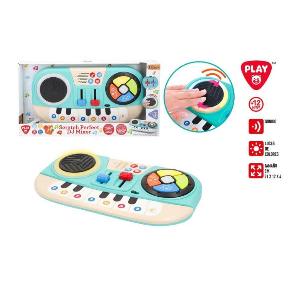DJ Mixer e Teclado Eletrónico Playgo 31 cm