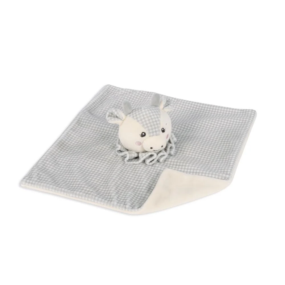 Doudou Pasito a Pasito Cow Little Bloom Grey - Image 3