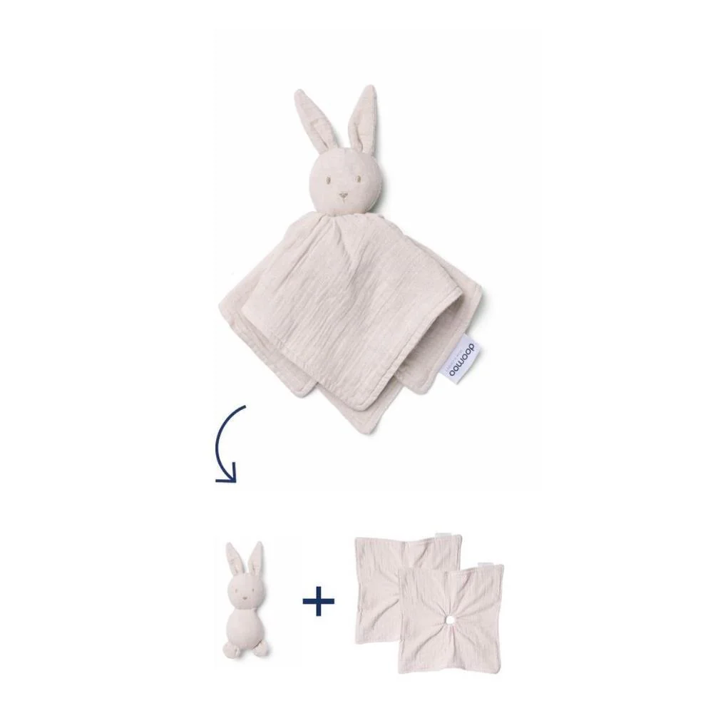 Doudou Doomoo You & Me Coelho/Urso Almond