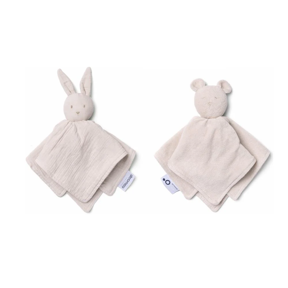 Doudou Doomoo You & Me Coelho/Urso Almond - Image 3