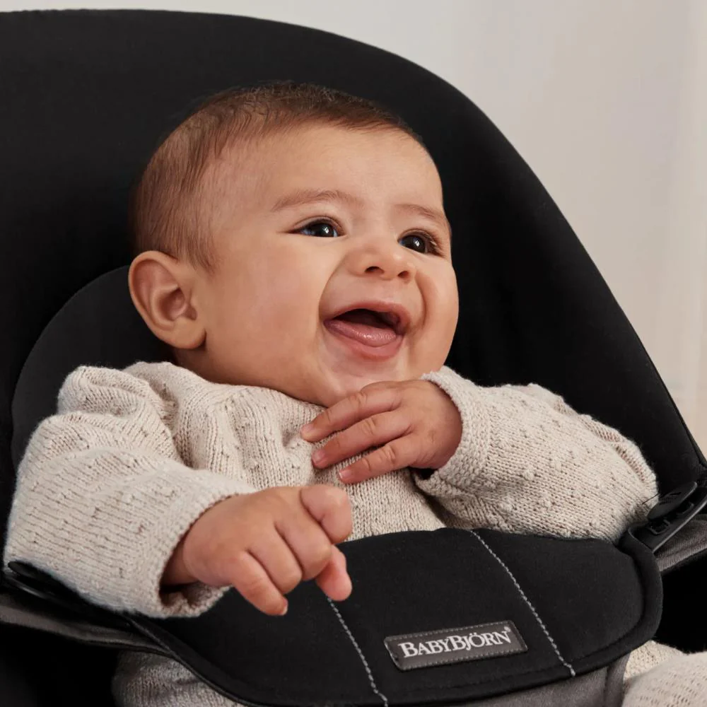 Espreguiçadeira BabyBjörn Balance Soft Jersey Black/Dark Grey - Image 9