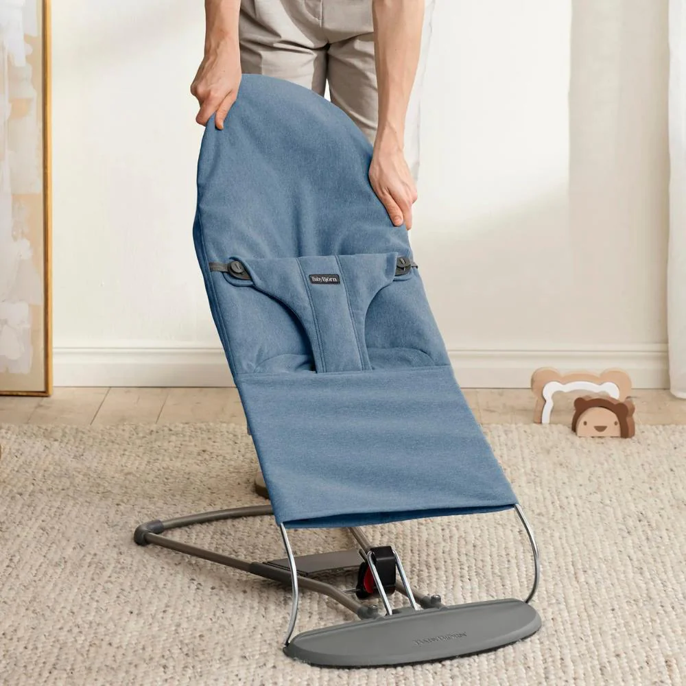 Espreguiçadeira BabyBjörn Bliss Melange Blue - Image 5