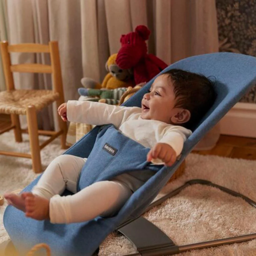 Espreguiçadeira BabyBjörn Bliss Melange Blue - Image 9