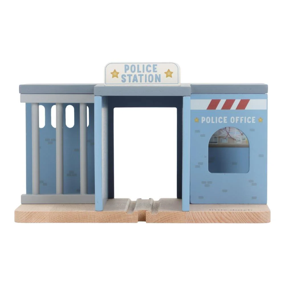 Esquadra de Polícia com 5 Figuras em Madeira Little Dutch Blue - Image 4