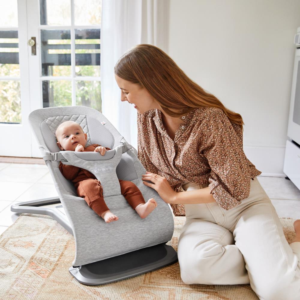 Forra para Espreguiçadeira Ergobaby Evolve Light Grey - Image 12