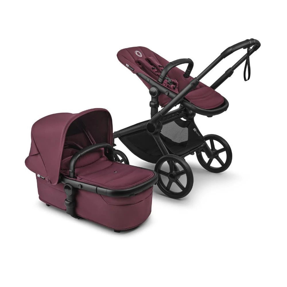 Carrinho Bugaboo Fox 5 Renew Completo Black/Dark Cherry - Image 2