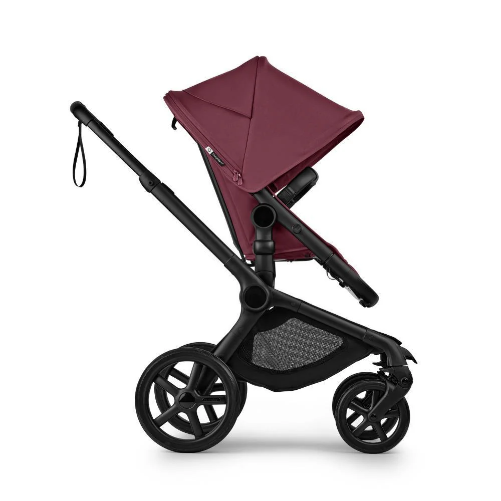 Carrinho Bugaboo Fox 5 Renew Completo Black/Dark Cherry - Image 6