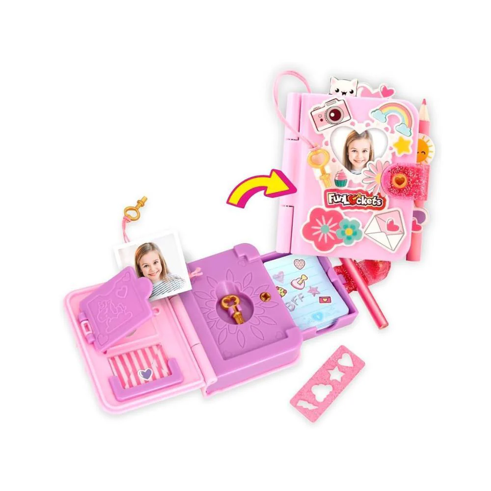 Mini Diário Secreto Fun Lockets com Surpresas - Image 2