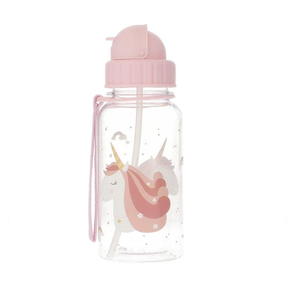Garrafa com Palhinha Magical Unicorn 500ml