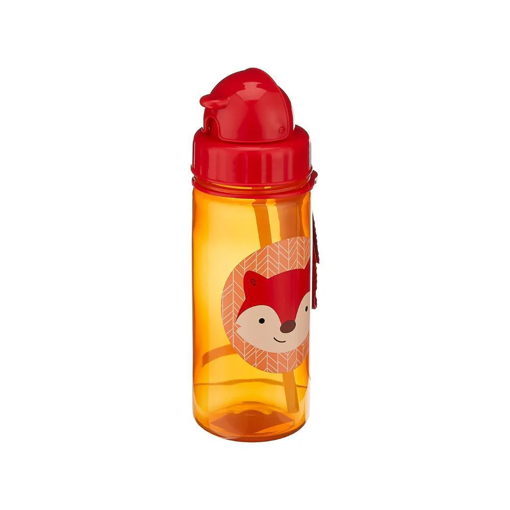 Garrafa com Palhinha Raposa Zoo 390ml - Image 3
