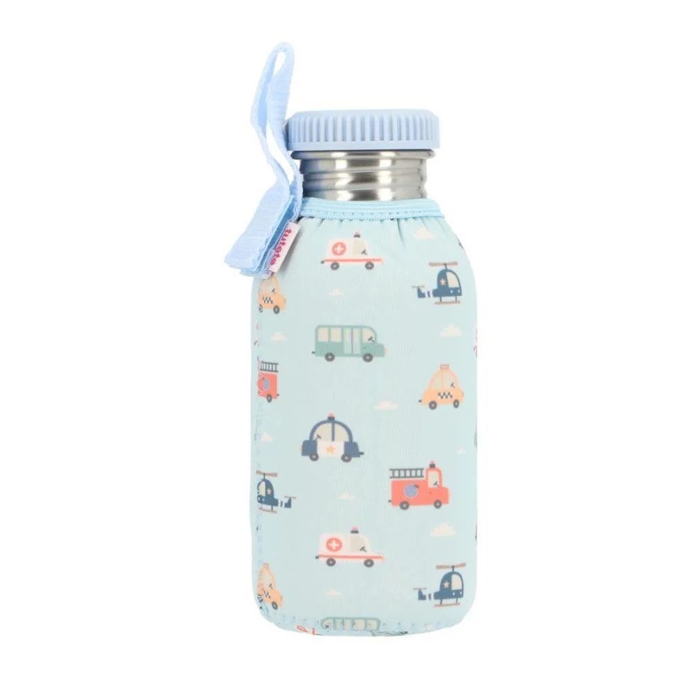 Garrafa em Inox com Forra Neoprene Tutete City Cars 500ml