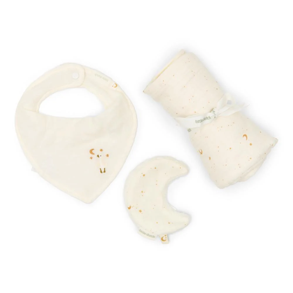 Gift Box 3 Peças Newborn Essentials LittleDutch Moon & Stars - Image 2