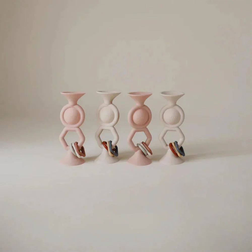 Hexapop com Ventosa em Silicone Mushie Blush - Image 2